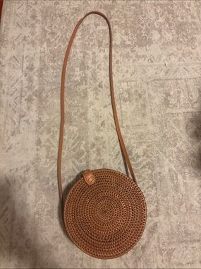Urban Outfitters Round Woven Crossbody Bag